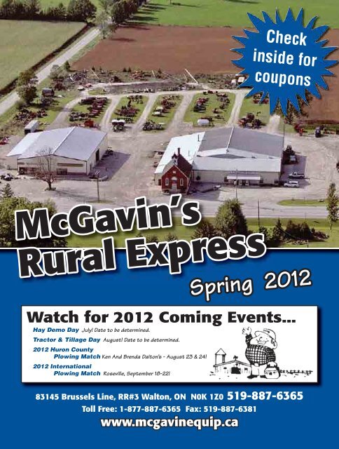 27 McGavin's Rural Express mcgavin@ezlink.ca 1-877-887-6365 or ...