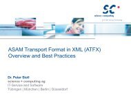 ASAM Transport Format in XML - Science und Computing AG
