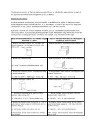 Water volume calculations - City of Kitchener