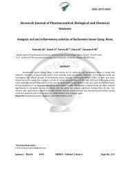 Research Journal of Pharmaceutical, Biological and Chemical ...