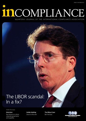 the LIBOR scandal: In a fix? - International Compliance Association