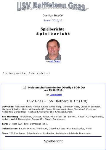 SVG - TSV Hartberg - SV-Gnas