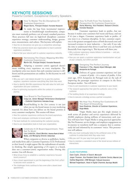 event brochure - Forrester.com