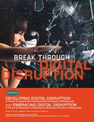 Developing Digital Disruption and embracing Digital ... - Forrester