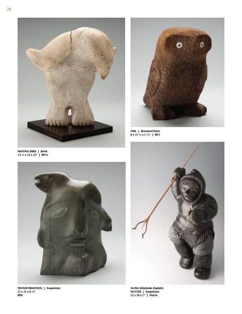 Inuit Carvings: - Pucker Gallery