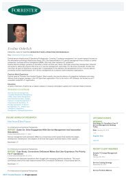 Forrester Research : Analyst : Eveline Oehrlich - Forrester.com