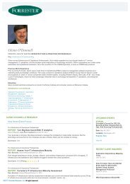 Forrester Research : Analyst : Glenn O'Donnell - Forrester.com