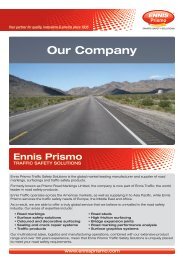 Company Brochure pdf - Ennis Prismo Traffic Safety Solutions