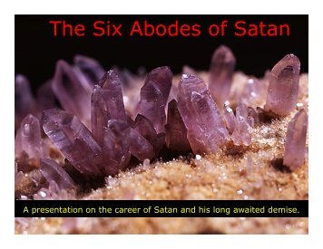 The Six Abodes of Satan - Congregation Yeshuat Yisrael