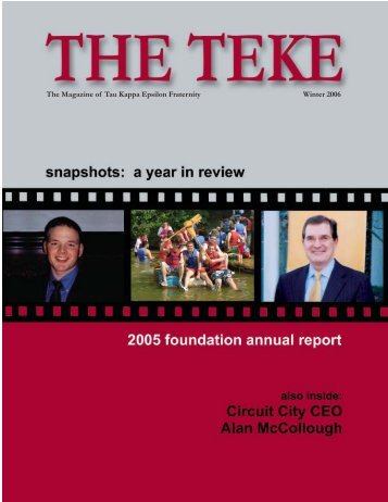 AR ISSUE 06.p65 - Tau Kappa Epsilon