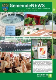 GemeindeNEWS 02/2008 - Haselsdorf - Tobelbad, die Homepage ...