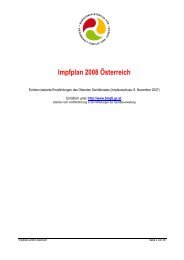 Impfplan 2008 Österreich