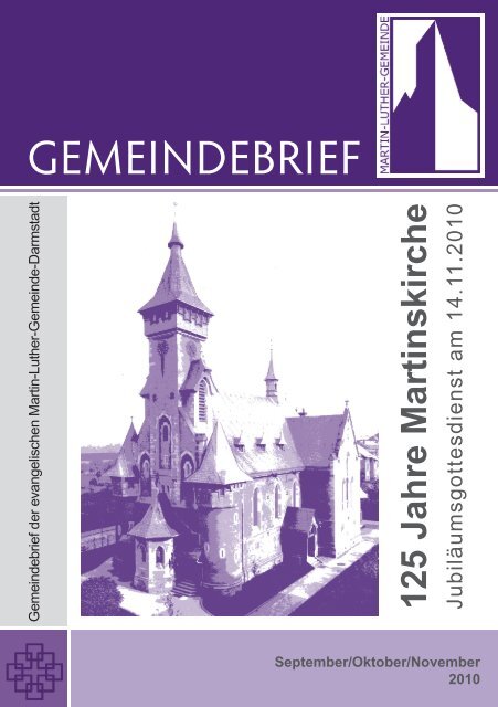 GEMEINDEBRIEF - Martin-Luther-Gemeinde Darmstadt