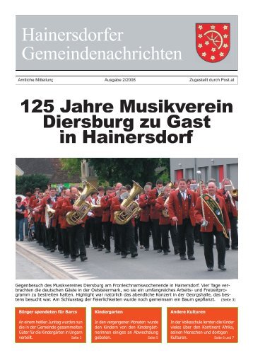 Gemeindezeitung 02-08 (14,57 MB) - Gemeinde Hainersdorf