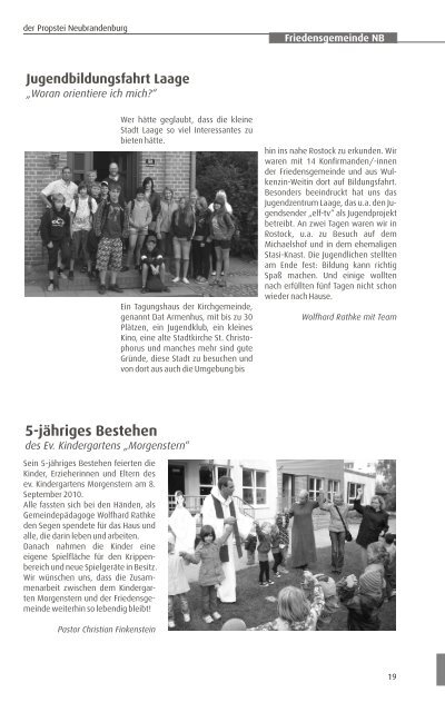 Herbst 2010 - Ev.-Luth. Kirchengemeinden Neubrandenburgs