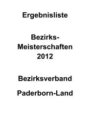 Ergebnisliste Bezirks- Meisterschaften 2012 Bezirksverband ...