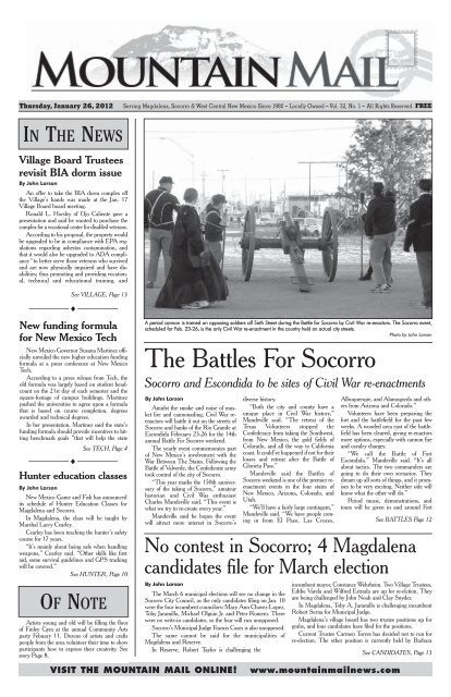 The Battles For Socorro - Mountain Mail