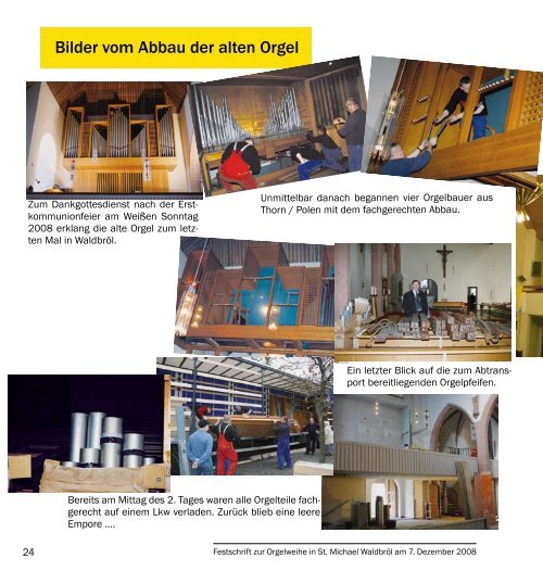 Die neue Orgel in der Pfarrkirche St. Michael Waldbröl