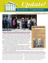 BUILDING ON HISTORY - Rogerson Communities