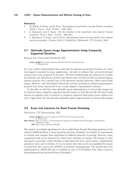 Volume 1, Issue 1, January 2011 - DROPS - Schloss Dagstuhl