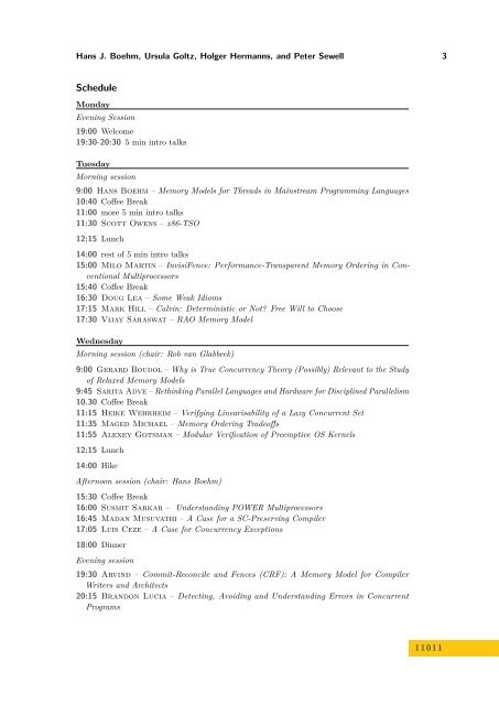 Volume 1, Issue 1, January 2011 - DROPS - Schloss Dagstuhl