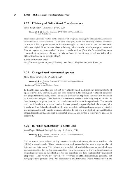 Volume 1, Issue 1, January 2011 - DROPS - Schloss Dagstuhl