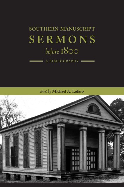 SERMONS - University of Tennessee, Knoxville