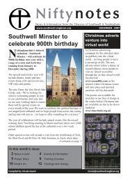 Nifty notes - Diocese of Southwell and Nottingham