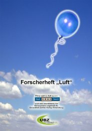 Forscherheft - UBZ - Umwelt-Bildungs-Zentrum Steiermark