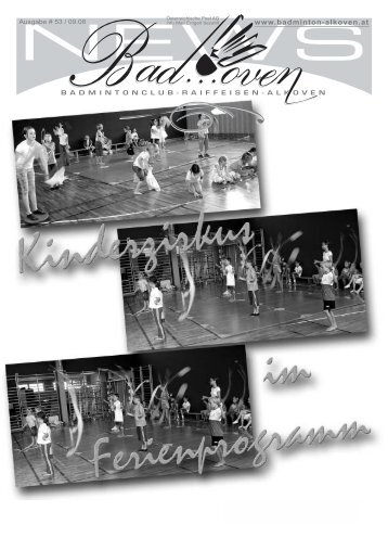 Kinderzirkus im Ferienprogramm - Badmintonclub BC Alkoven