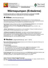 Wärmepumpen Infoblatt - Technik Steiermark