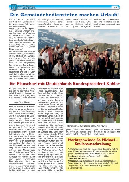 Gemeindezeitung September 2008 Teil 1 - St. Michael in der ...