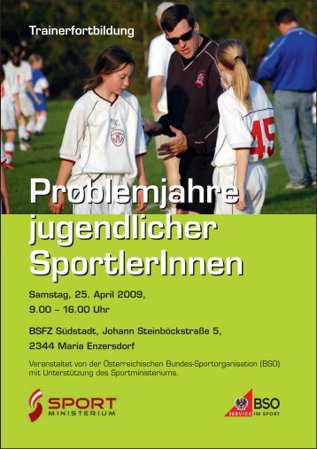 Problemjahre jugendlicher SportlerInnen Problemjahre ... - BSO