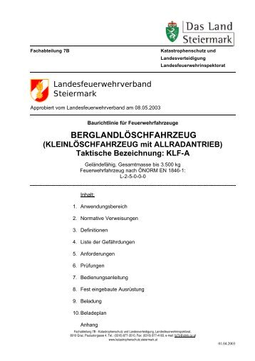 KLF-A _Berglandlöschfzg_ Steiermark