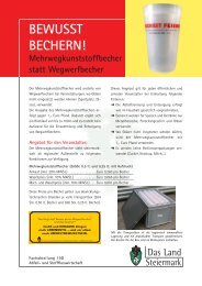 BEWUSST BECHERN! - G'scheit Feiern - Steiermark