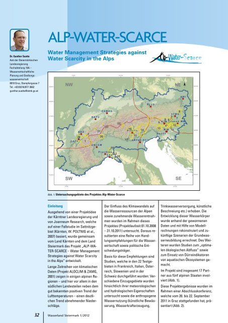 Die Wasserzeitschrift der Steiermark 1/2012 - Wasserland Steiermark