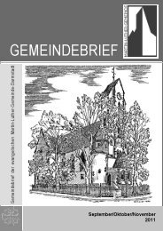 Gemeindebrief Sep 2011 - Martin-Luther-Gemeinde Darmstadt