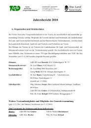 TGD-Jahresbericht 2010 - Der Steirische Tiergesundheitsdienst