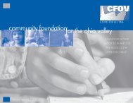 community foundationfor the ohio valley