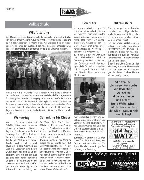 Preisschnapsen Kinderfasching Schneeball - Gemeinde Heimschuh