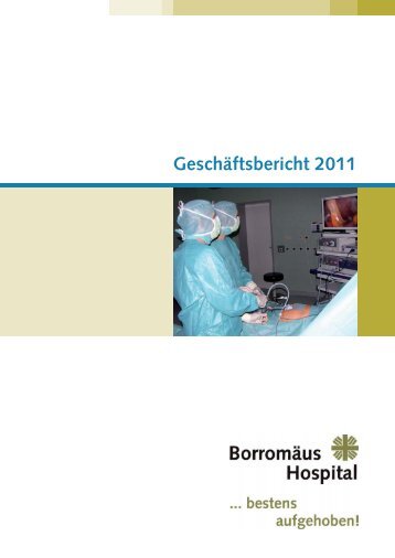5 Auszüge aus dem Jahresabschluss 2011 - Borromäus-Hospital ...