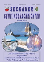 Neues aus der Gemeinde - Marktgemeinde Seckau