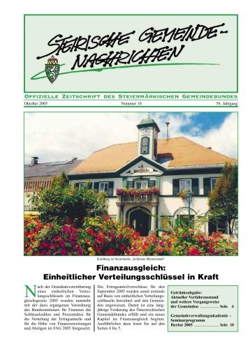 land & gemeinden - Steiermärkischer Gemeindebund - Steiermark