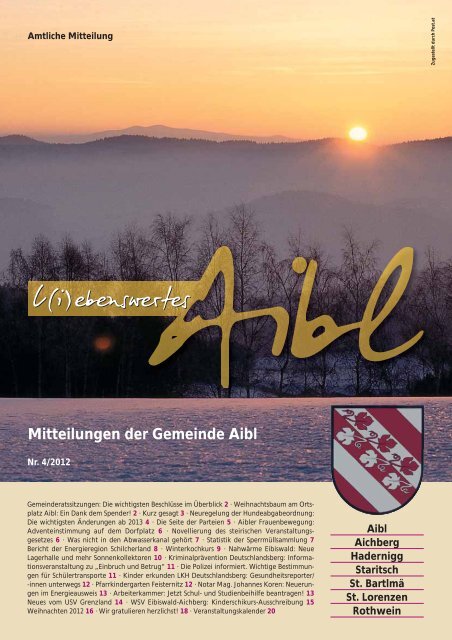 L(i)ebenswertes - Gemeinde Aibl