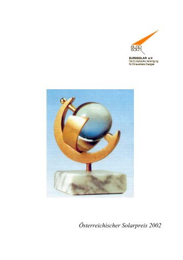 Österreichischer Solarpreis 2002 - Eurosolar Austria