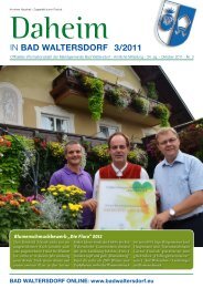 Ausgabe Oktober 2011 - Gemeinde Bad Waltersdorf