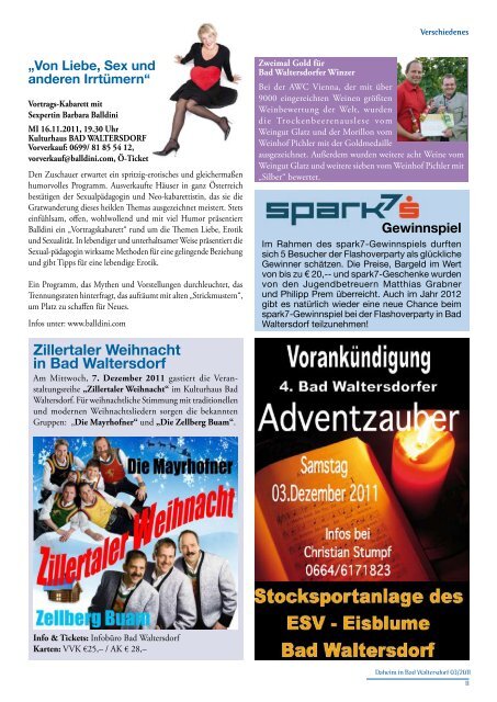 Ausgabe Oktober 2011 - Gemeinde Bad Waltersdorf