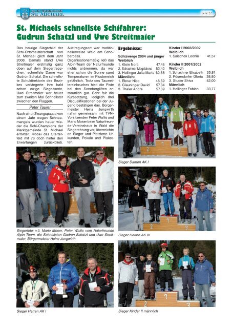 Gemeindezeitung März 2011 - St. Michael in der Obersteiermark