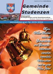 Gemeinde Nachrichten 03/2010_PDF - Gemeinde Studenzen