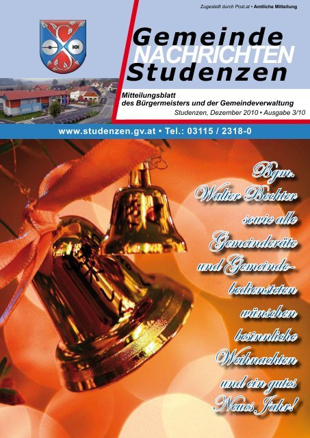 Gemeinde Nachrichten 03/2010_PDF - Gemeinde Studenzen
